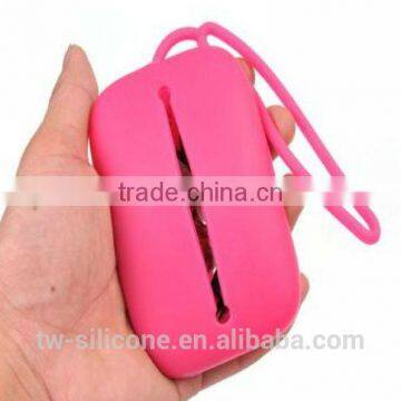 engraving colorful silicone key wallet in fashion