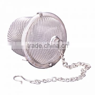 food grade stainless steel tea infusers baskets with chains