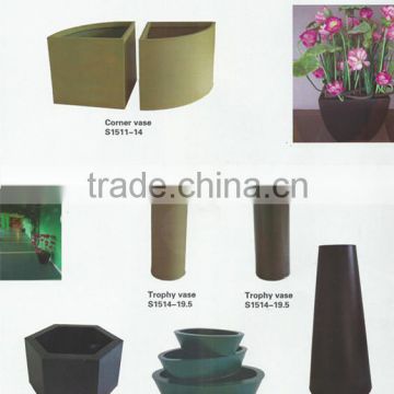 Triangle vase;steel containers handaraft;flower pot