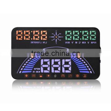 S7 5.8 inch head up display hud for car speed display with speed and overspeed