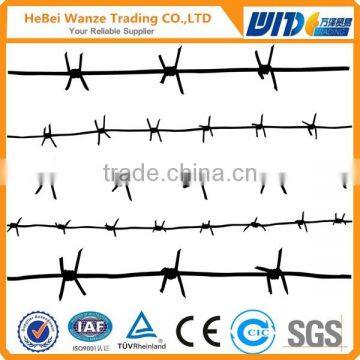 Gi barbed wire,14 gauge Gi barbed wire,prison barbed wire fence by TUV Rheinland