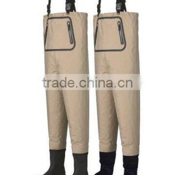 3 Layers Waterproof and breathable fabric fishing waist wader (Breathable-E)