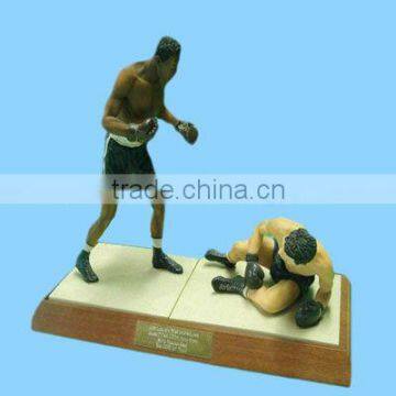 Famous Sportsman Resin Boxing Figurine for Sale