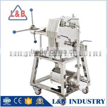 stainless steel SS 304/316 wine plate filter press from wenzhou