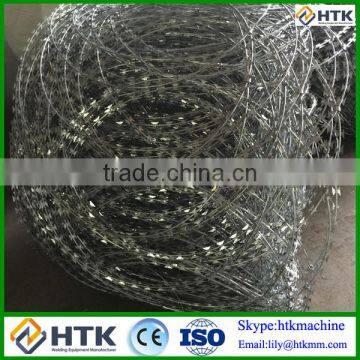 Low Price 450mm Coil Diameter Concertina Razor Blade Tape Military Concertina Wire for Sale photo-6