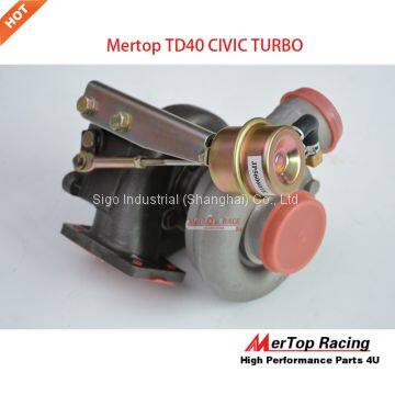 Mertop UPGRADE T25 TD40 CIVI* RACING TURBINERACING TURBINE TURBO for D15 D16 .0.66 AR 76 TRIM 420+HP photo-3