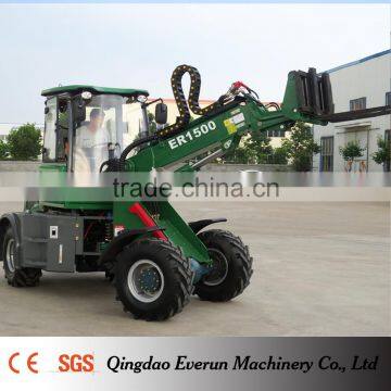 Everun New Condition ER1500 Telescopic Wheel Loader With Pallet Forks photo-2