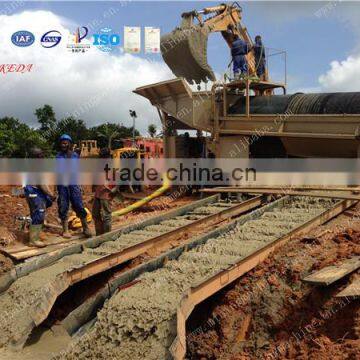 Mobile Alluvial Gold Sand Ore Washing Trommel Screen for Ghana photo-6