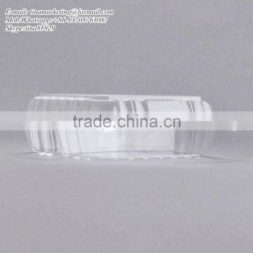 Clear Hinged BOPS Plastic Food Service Box Multi Compartment Clamshell Food Container photo-3