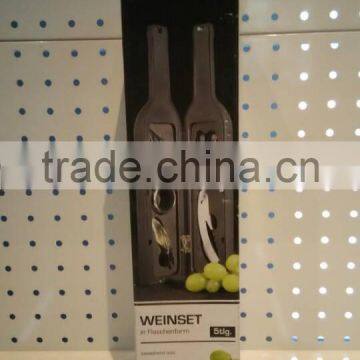 5 Piece Merlot Wine Craft Set Wine Accessories Stainless Steel Tool Storage photo-3