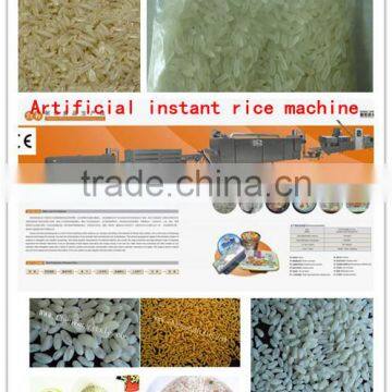 2014 New technology automatic puffed Nutritional Instant Rice machine/processing line