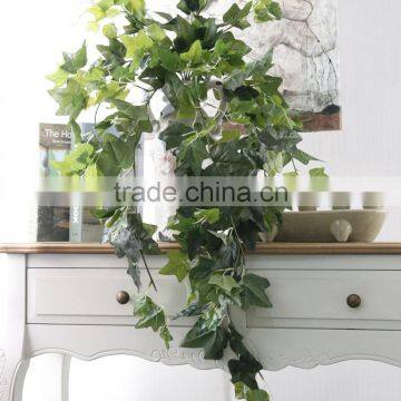 New Design Vivid Plastic Ivy Hanging Leaves Artificial Flower for Wall Decoration photo-2