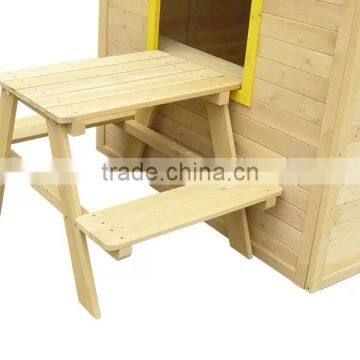 Kids Table Cubby House Set Wooden for Wholesale photo-5