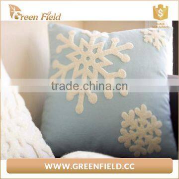 Snowflake Printed Pillow Cover, Christmas Cushion Covers photo-3