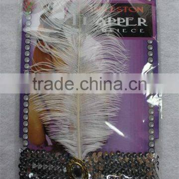 Party Sequin Feather Flapper Headband Women flapper headpiece