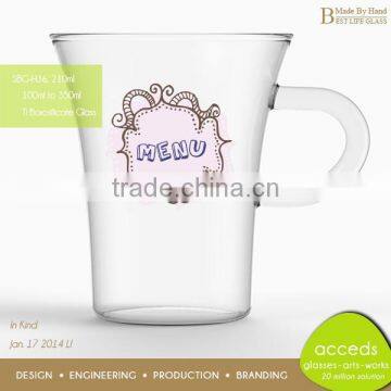 Borosilicate 3.3 Handmade Glass Beer Mugs With Handles photo-6