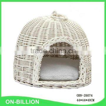 New design handcrafted pet basket wicker pet carrier