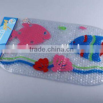 Oval Transparent Pvc Printed Anti Slip Bath Mat photo-2