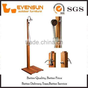 Nice And Simple Style Bathroom Wooden Shower photo-2