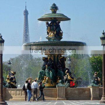 Large Water Bronze Fountain for Square Decor