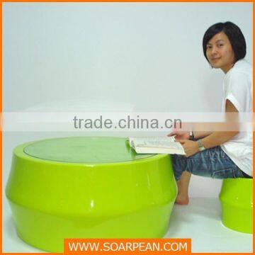 Modern Fiberglass Bamboo Table