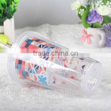 Double Wall 16oz Clear Plastic Coffee Mug photo-6