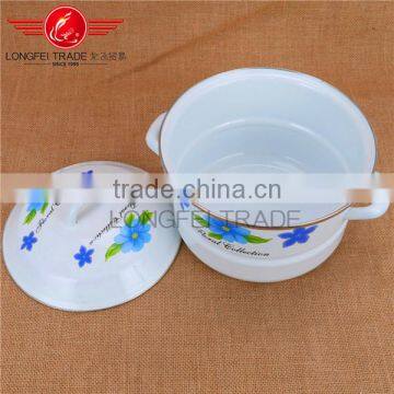 OEM 4pcs Enamel / Ceramic Cookware Steamer Pot / Stew Pot photo-4