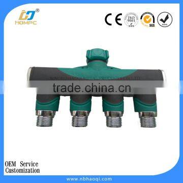 Rubber Moulded 4 Way Metal Hose Splitter photo-3