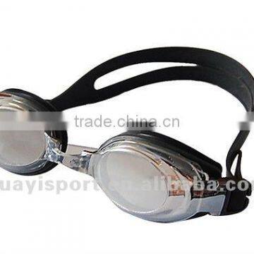 No Fog Lens PC Silicone Mirrored Swim Googles Glasses 3 Size for Optional photo-2
