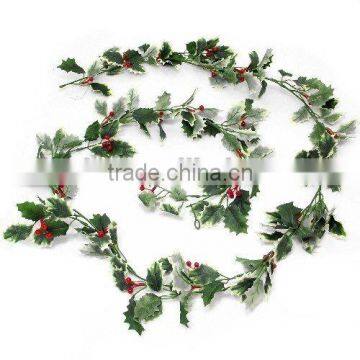 Hot Sell 220cm Christmas Decrative Holly Garland