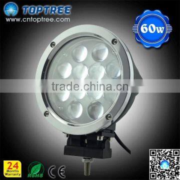 60W led work lamp spot/flood waterproof led driving light bar