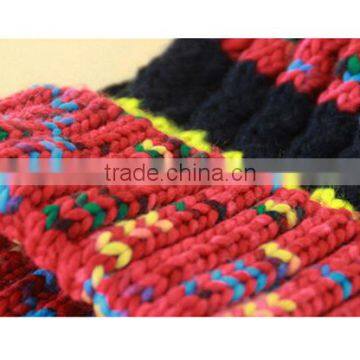 Colorful OEM and ODM Men Cable Cuff Beanie Hat Women Pom photo-2