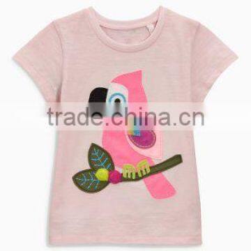 Short Sleeves Knitting Cotton Summer Tops for Baby Girls Designer Western Tops Images of Baby Casual Tops photo-2