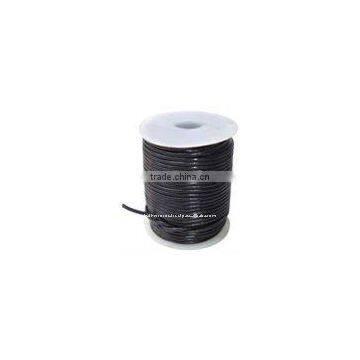 2mm Black round leather strings