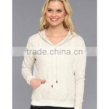 Spring Autumn Thin Bomber Straight Hem Thin Fleece Hoodie With Hooded and Front Big Pocker photo-3