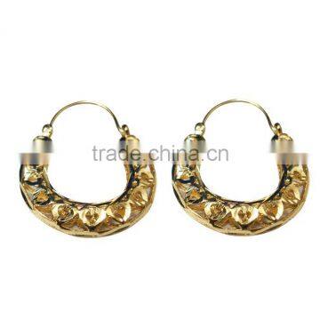 Stylish Micron Gold Plated Hoop Earrings