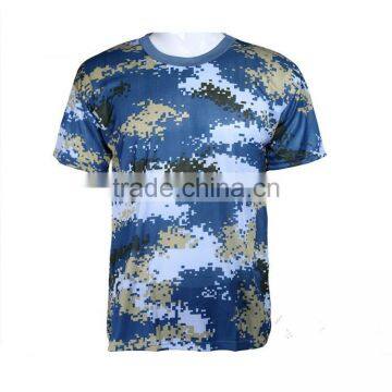 Summer Quick Dry Knit Short Sleeves Camouflage Military Training T-Shirts photo-3