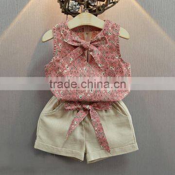 OEM/ODM Baby Girl Clothes Fashion Cartoon Girls Summer Kids Set Clothes Baby Suits Children Clothing Set photo-2