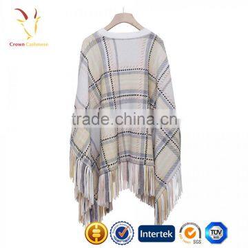 Womens Knit Winter Scarf Poncho Wool