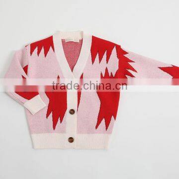 2-7 Years 2017 New Wholesale Cotton Full Sleeves Knitting Print Boys Girls Coats (pick Size ) photo-3