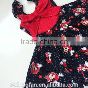 Wholesale Girl Boutique Clothes Summer Sleeveless 2 Years Old Baby Girl Ruffle Dress photo-2