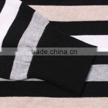 Knitted Mens Black Striped Sweaters photo-4