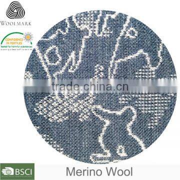 Factory Custom Printed Merino Wool Knitted Fabric photo-2
