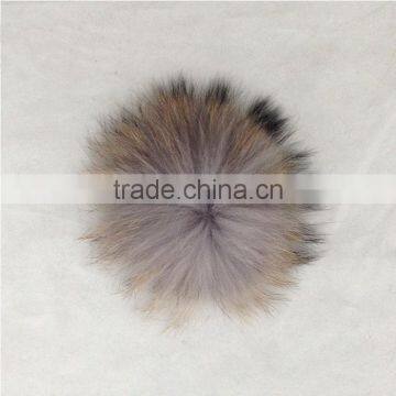 Myfur E-co Real Raccon Fur Pom Pom Hat Raccoon Fur Ball Handcrafted Fur Puff Ball photo-4