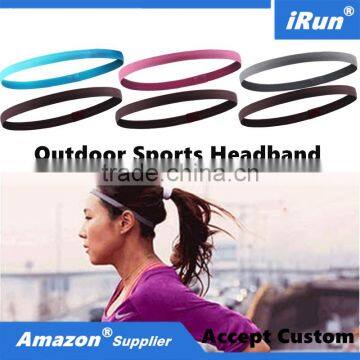 Snag Free Elastic Head Bands Flat Hairband Gym Stretch Band Accessories - Braided Headwear with No Slip Grip Factory Manufactory