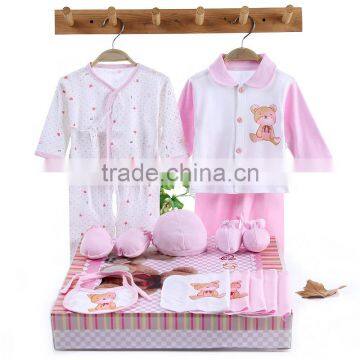 Wholesales spring autumn cotton printing baby clothes set wear