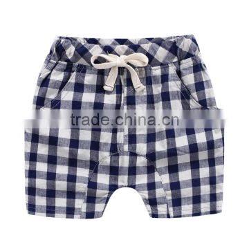 Wholesale summer cotton boy plaid cotton shorts