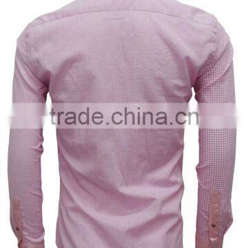 Latest Shirt Designs Pink Linen&cotton High Fashion Casual Shirts for Men photo-3