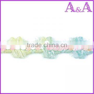 2017 Nice Embroidery Sequin Decorative Lace Trim (YFT-099) photo-5
