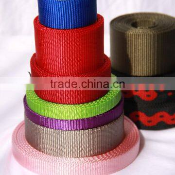 Black and flat thick strong woven nylon webbing manufacturer